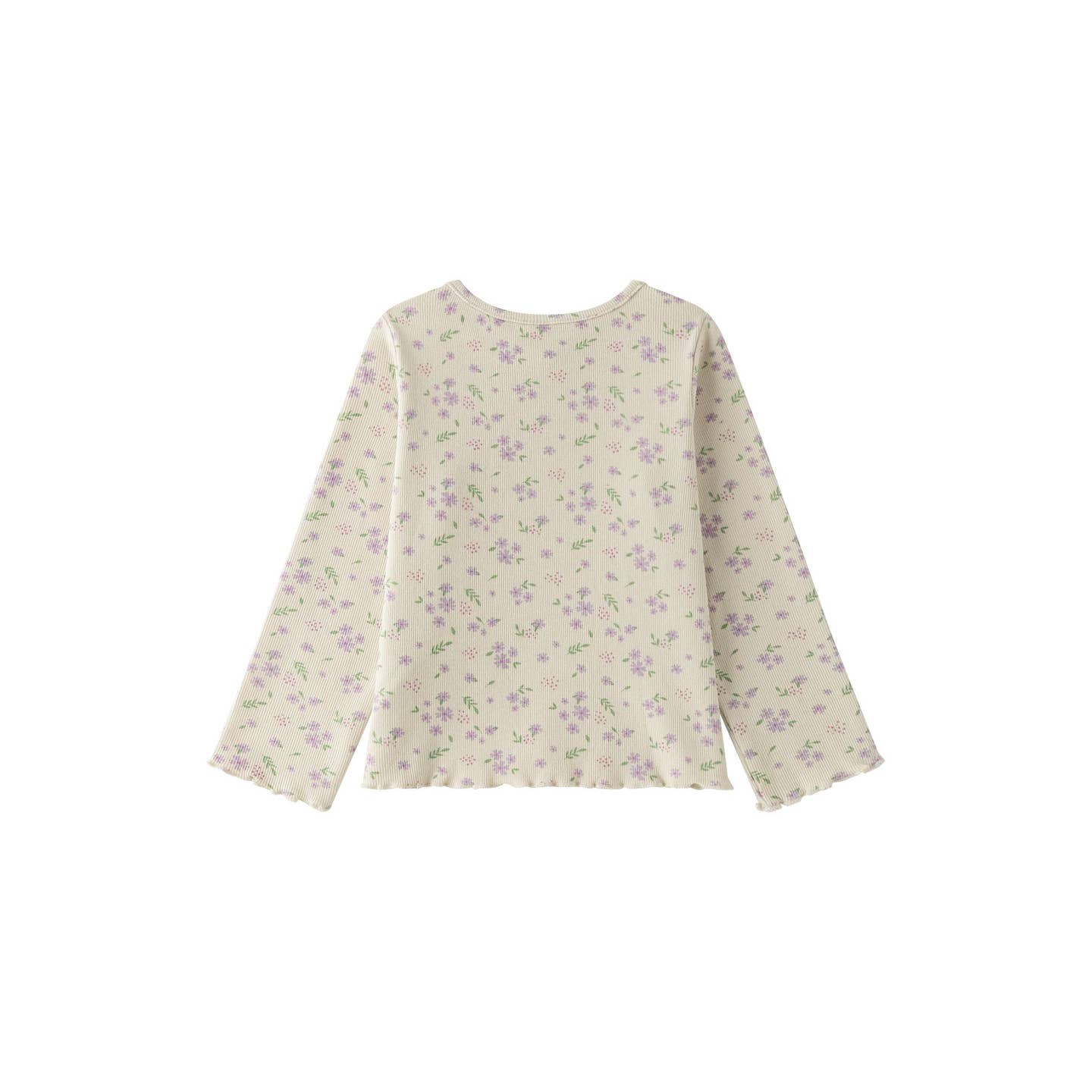T-shirt met lange mouwen en bloemenprint