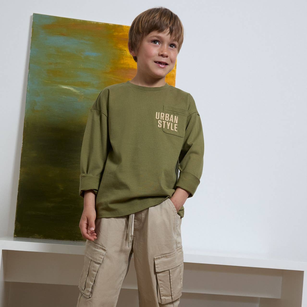 Stoer T-shirt met lange mouwen