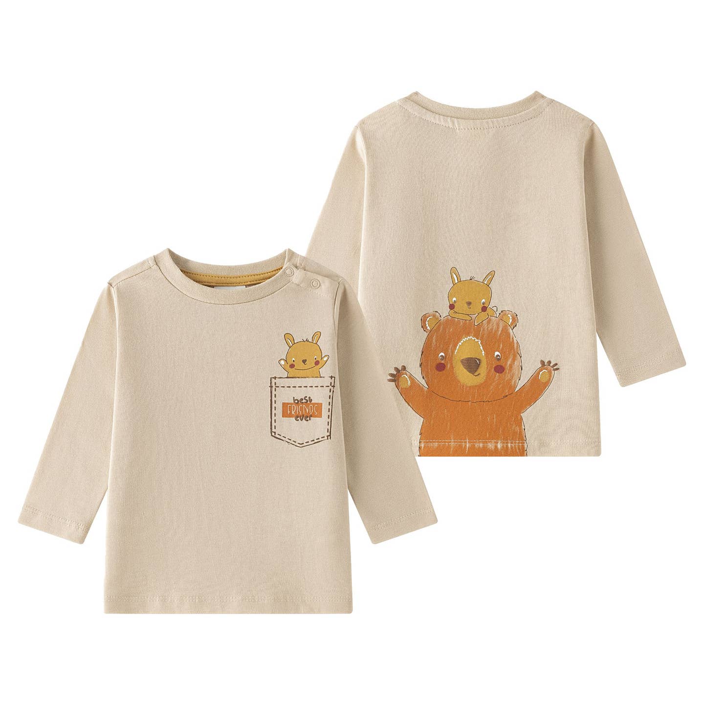 T-shirt met lange mouwen en dierenprint
