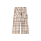 Stijlvolle lange broek met geruit patroon