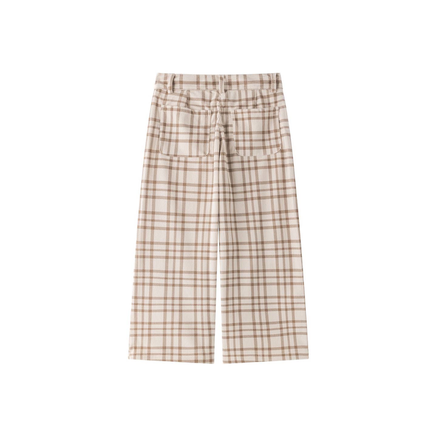 Stijlvolle lange broek met geruit patroon