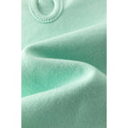 Groene trendy trui met reliëf en schapenvacht