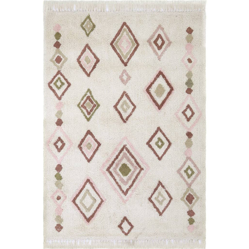 Liz Pink Aubergine Tapijt Handgemaakt