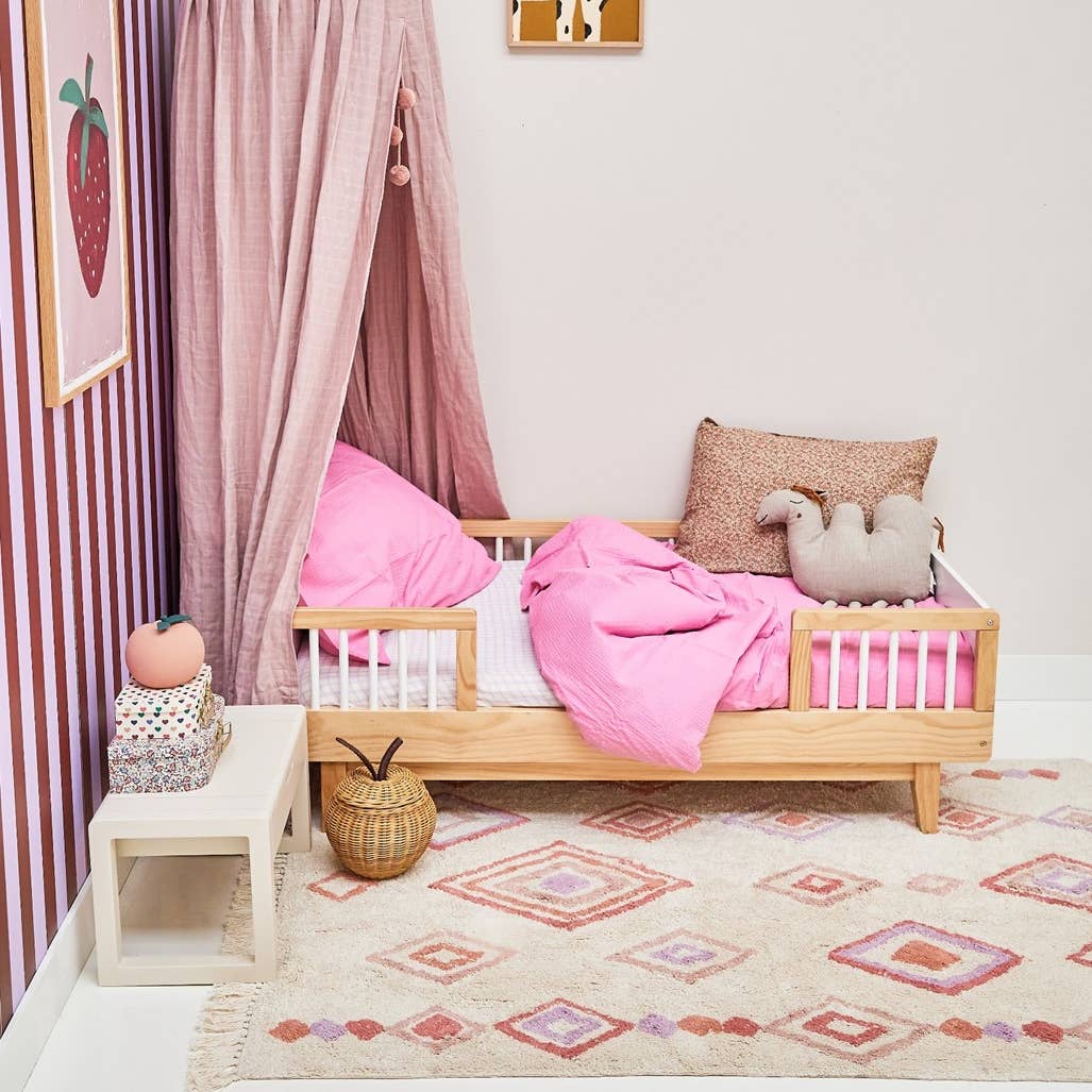 Liz Purple Pink Tapijt Handgemaakt