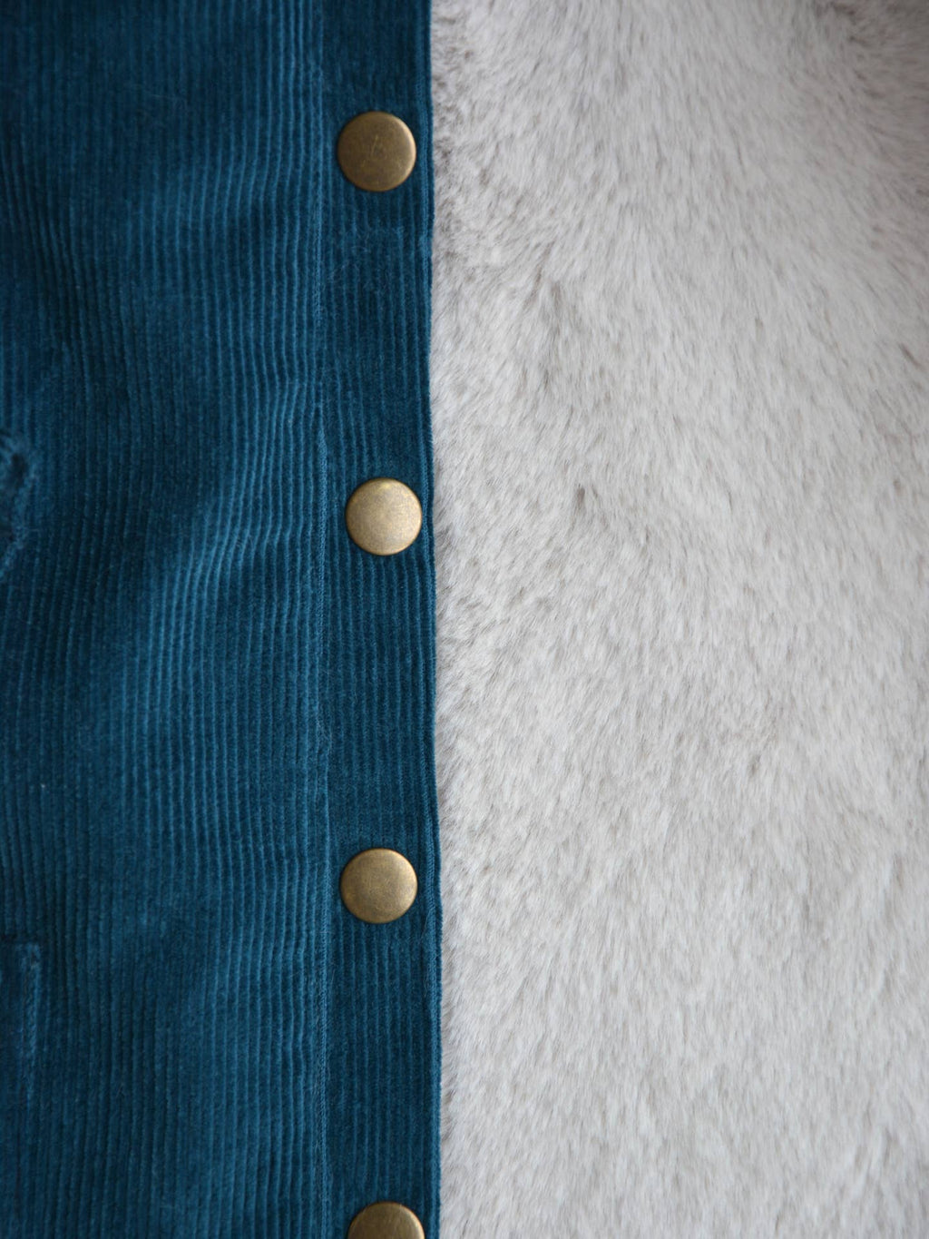 Corduroy jas met borduursel