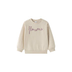 Fleece Sweatshirt met touwletters