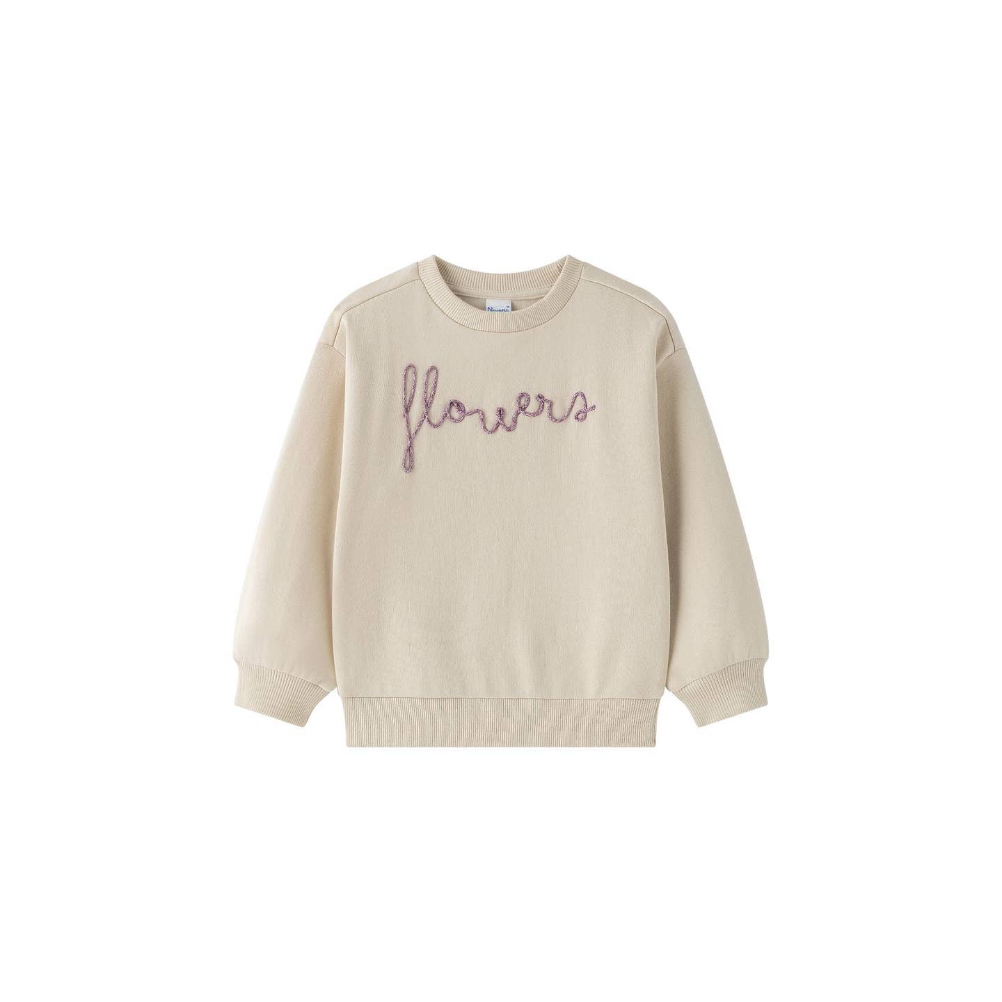 Fleece Sweatshirt met touwletters