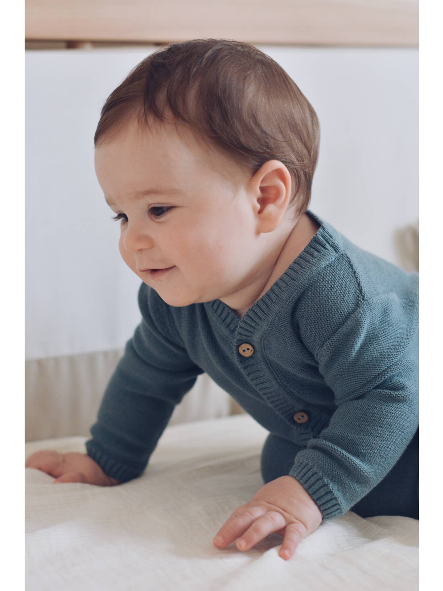 Gebreide jumpsuit Blauw