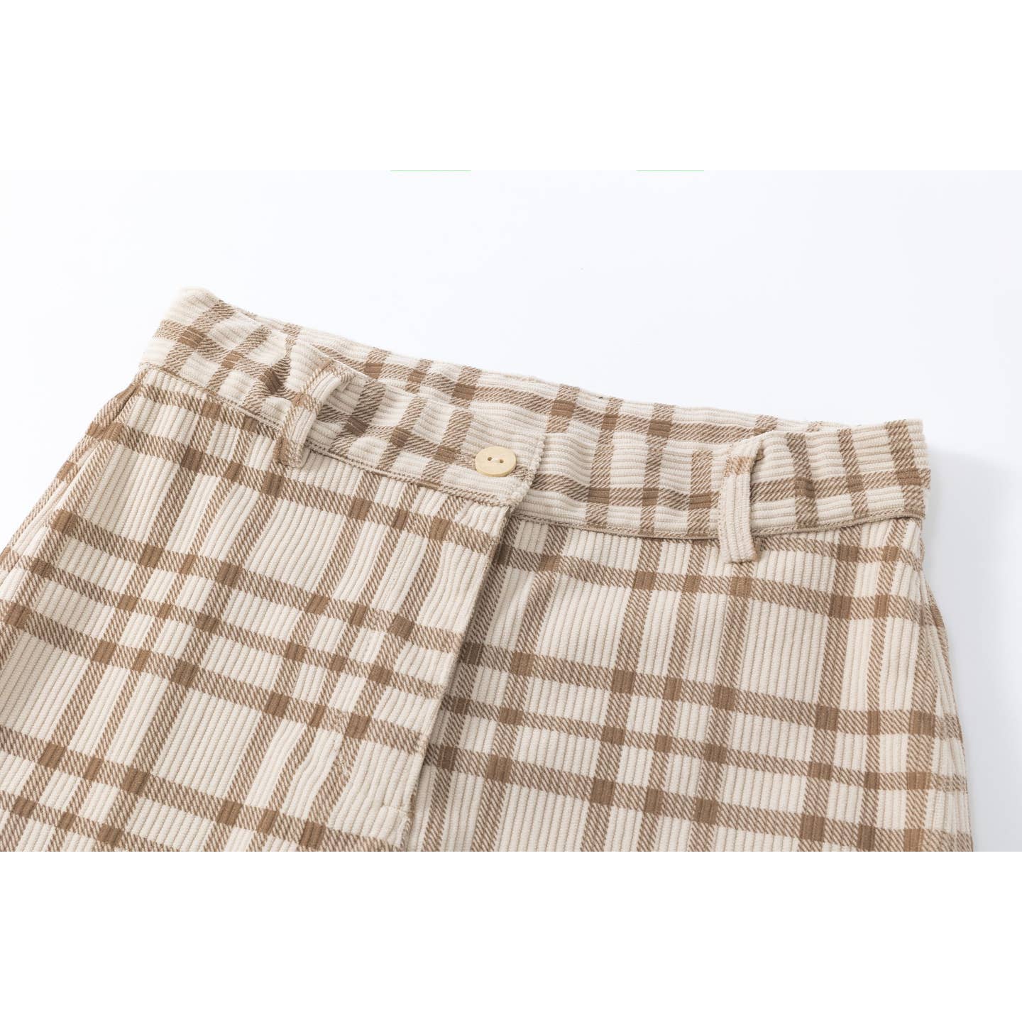 Stijlvolle lange broek met geruit patroon
