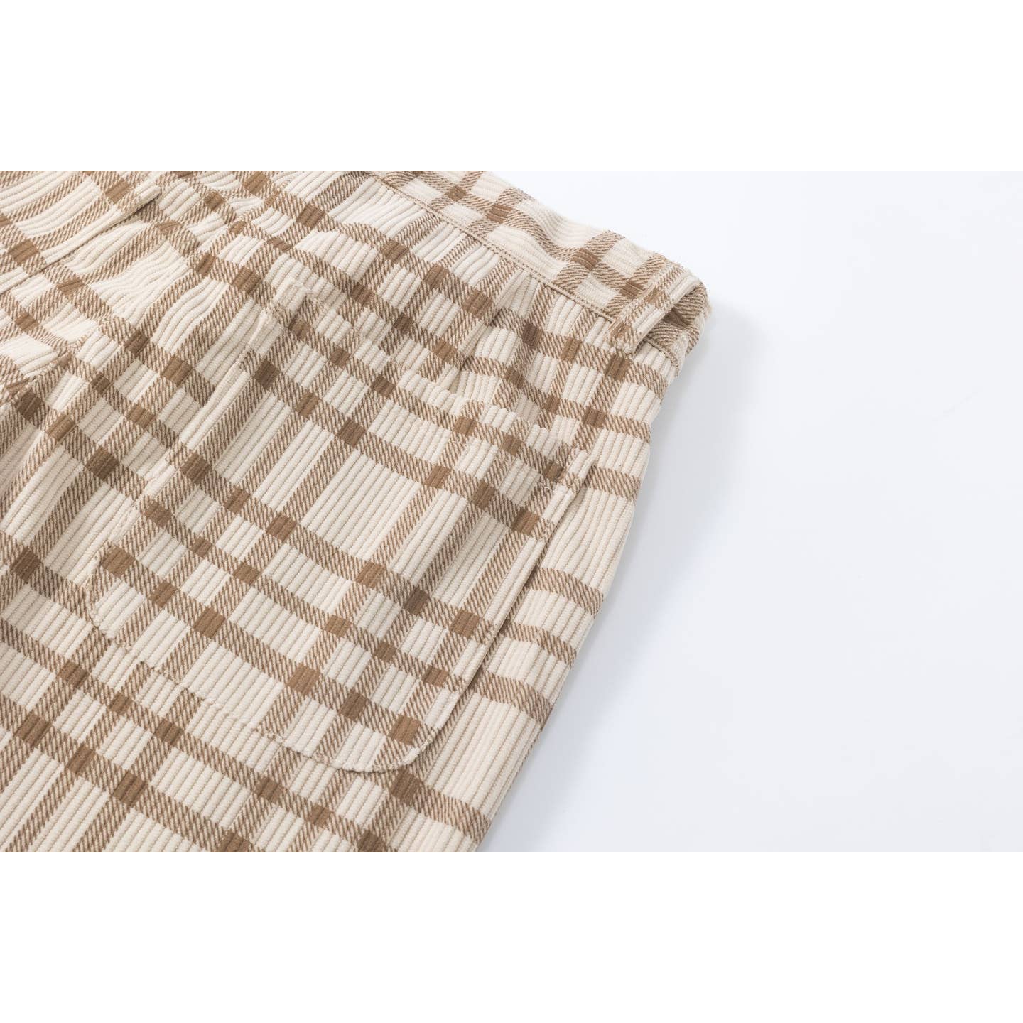 Stijlvolle lange broek met geruit patroon