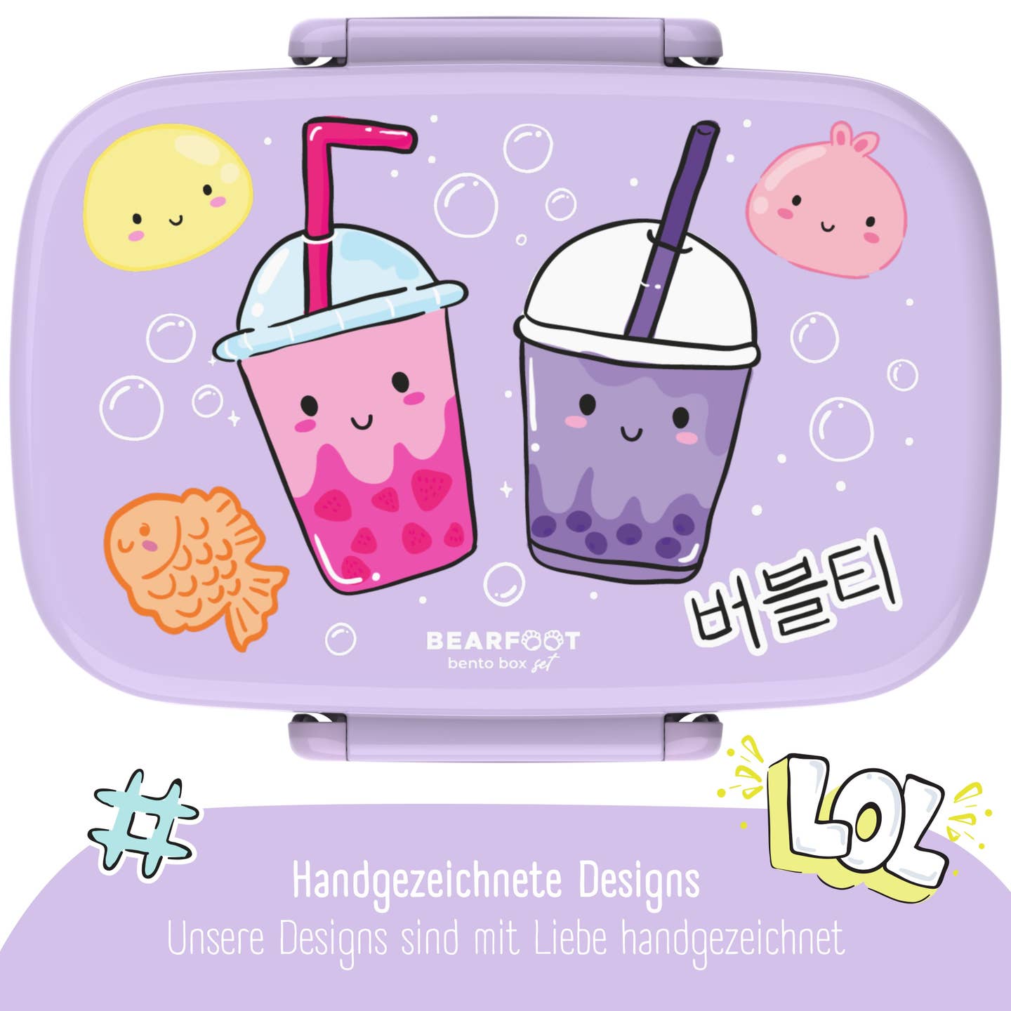 Lunchbox in Bubbeltheestijl