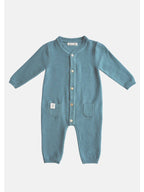 Gebreide jumpsuit Blauw