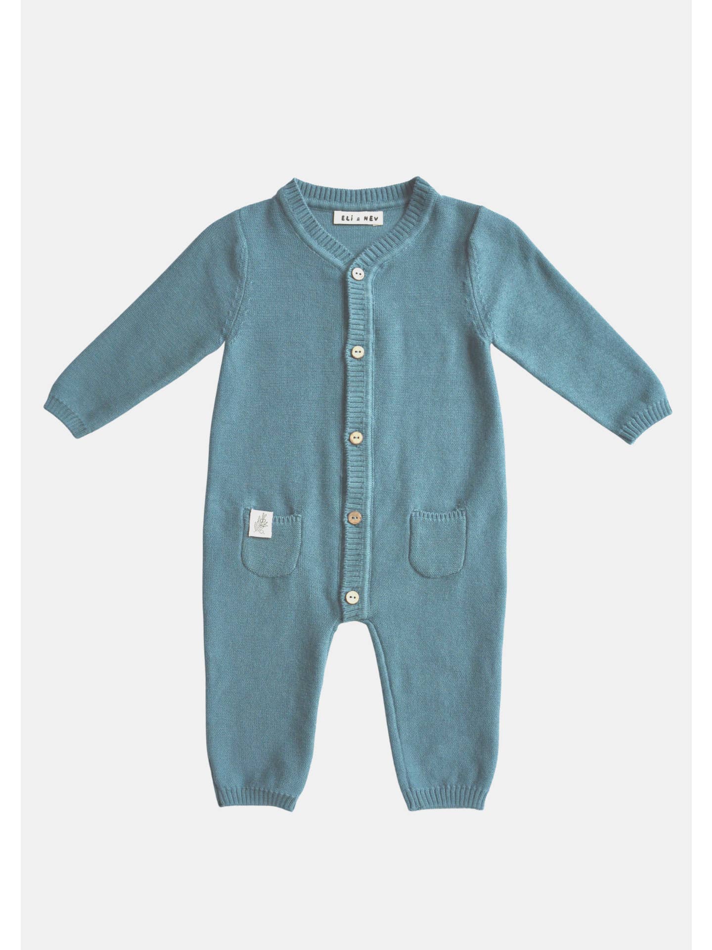 Gebreide jumpsuit Blauw