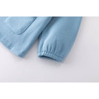 Blauwe trui met elegante kraag