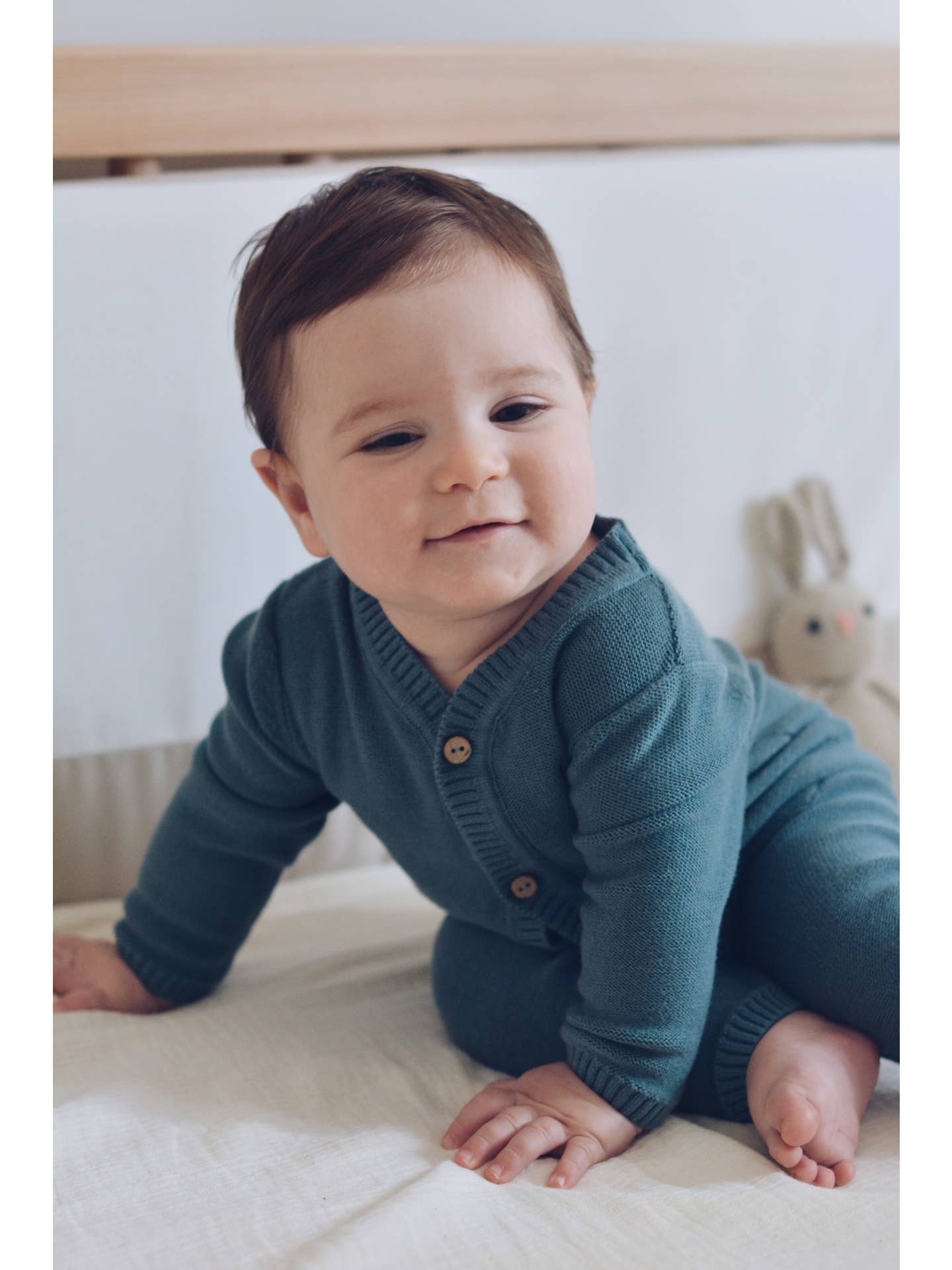 Gebreide jumpsuit Blauw