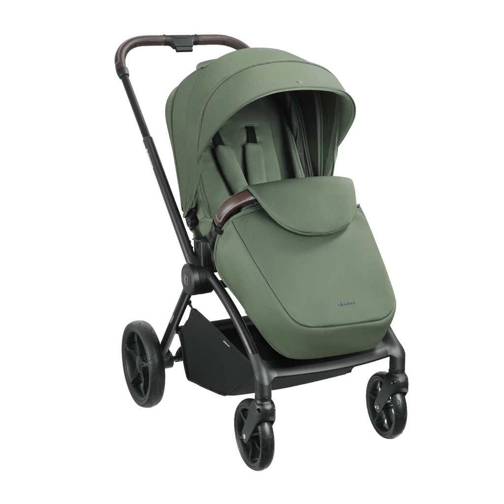 Kara Legergroen 2025 Kinderwagen 2in1 met Reiswieg