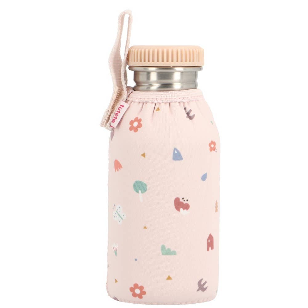 Drinkfles met hoes 500 ml Roze