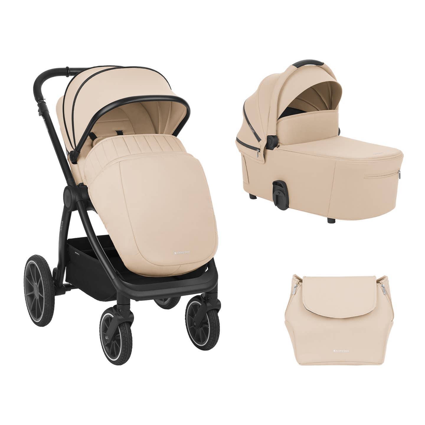 Kinderwagen 2in1 met Reiswieg 3 Kleuren beschikbaar