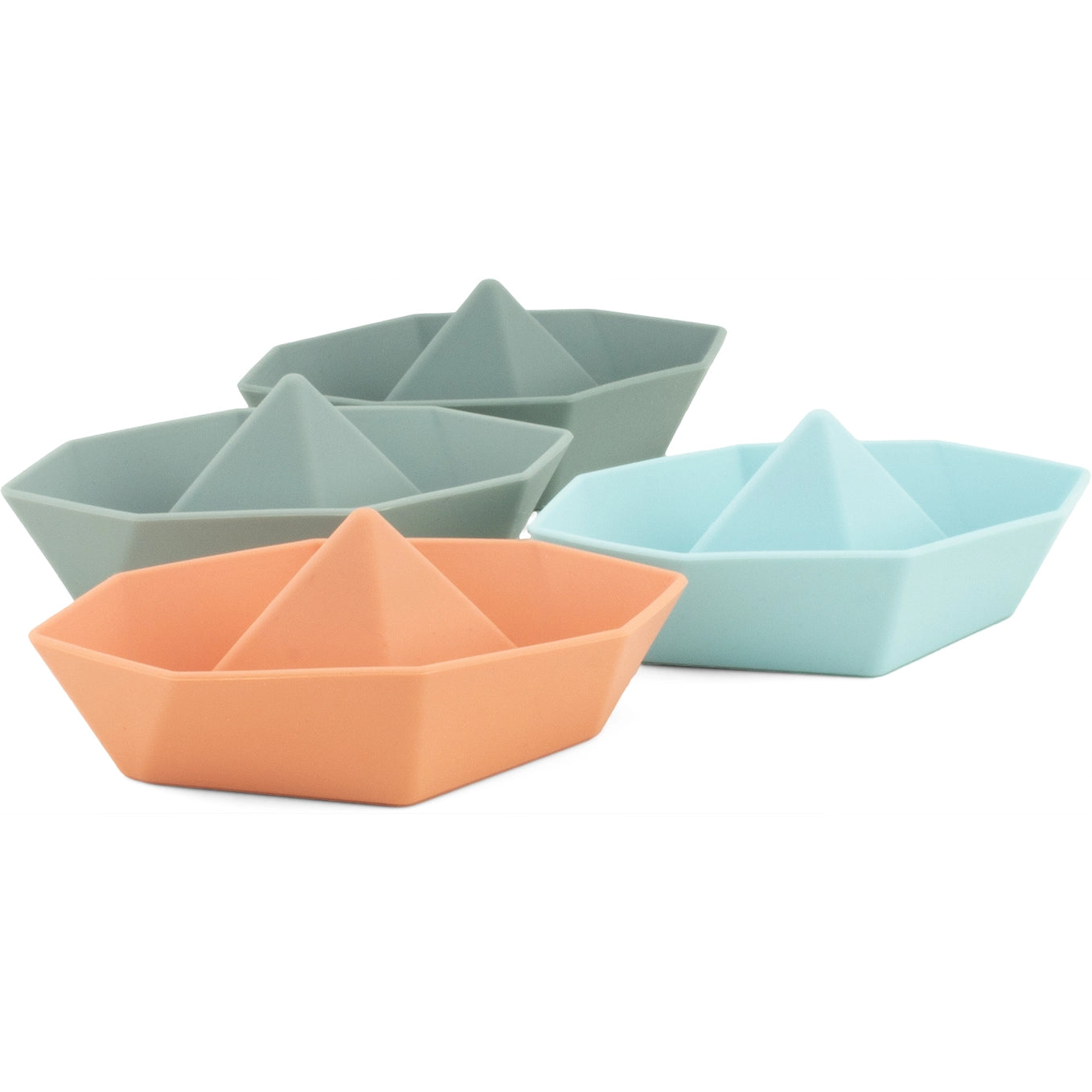 Set van 4 Origami-bootjes Badspeelgoed