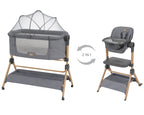 2-in-1 Wieg aan Bed + Kinderstoel Sleat