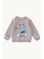 Trui met wolvenprint