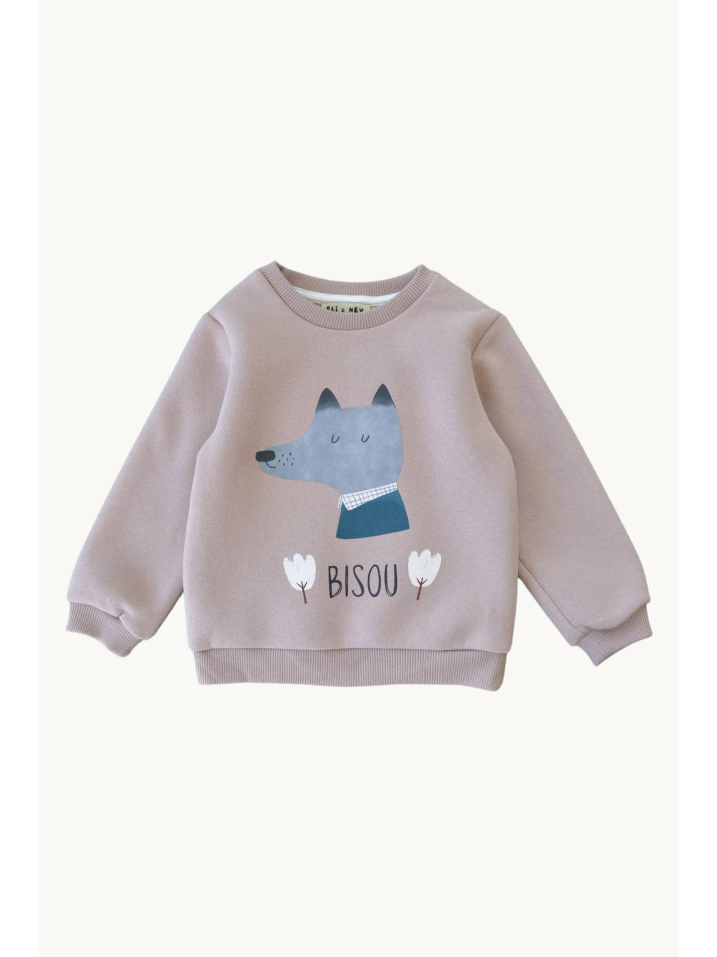 Trui met wolvenprint