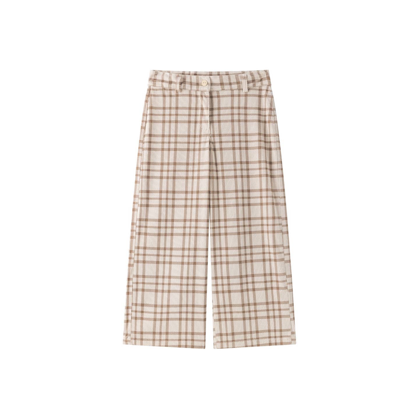 Stijlvolle lange broek met geruit patroon