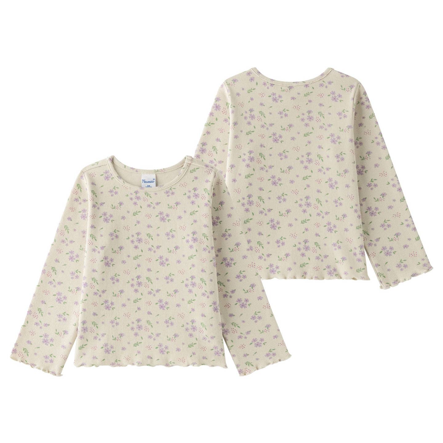 T-shirt met lange mouwen en bloemenprint