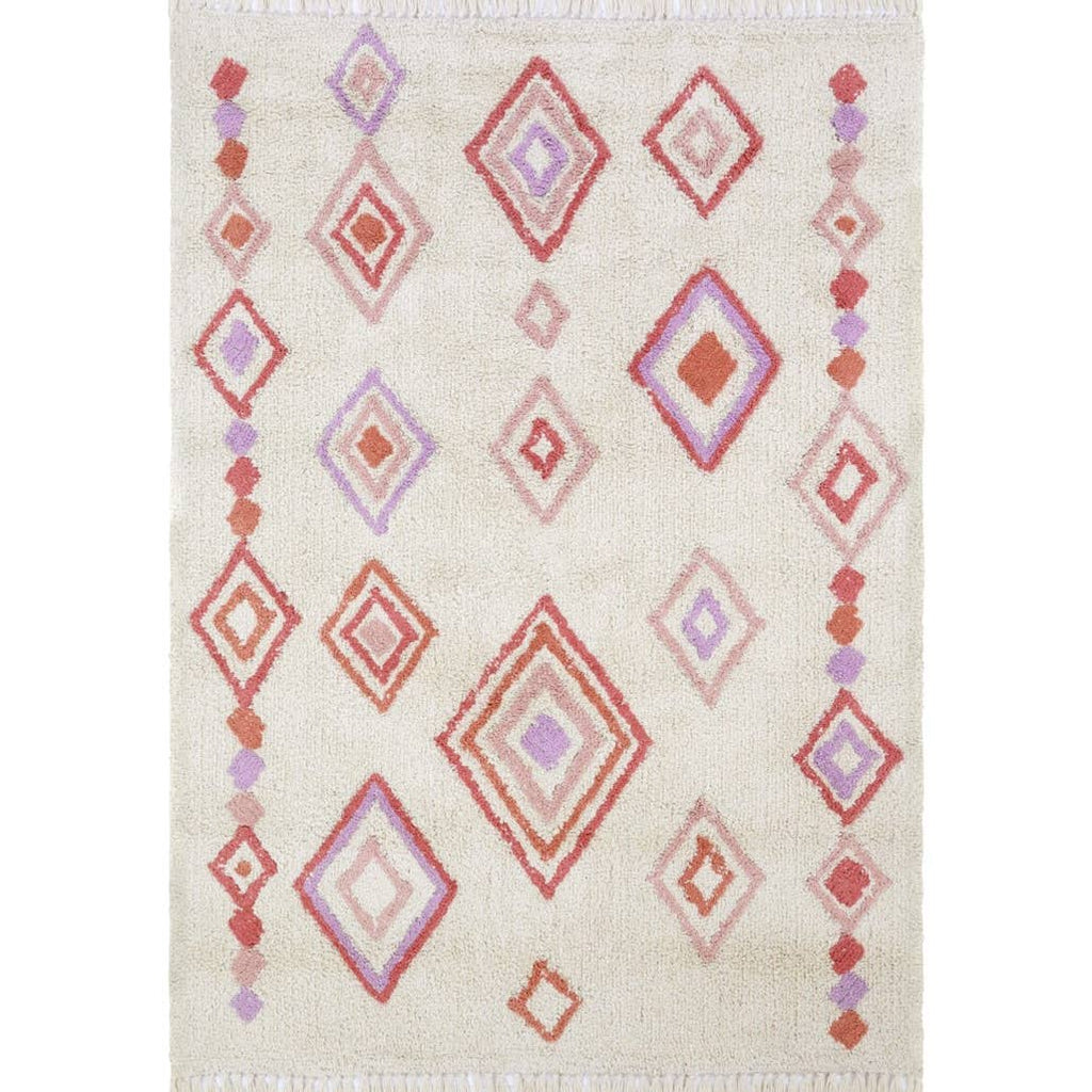 Liz Purple Pink Tapijt Handgemaakt