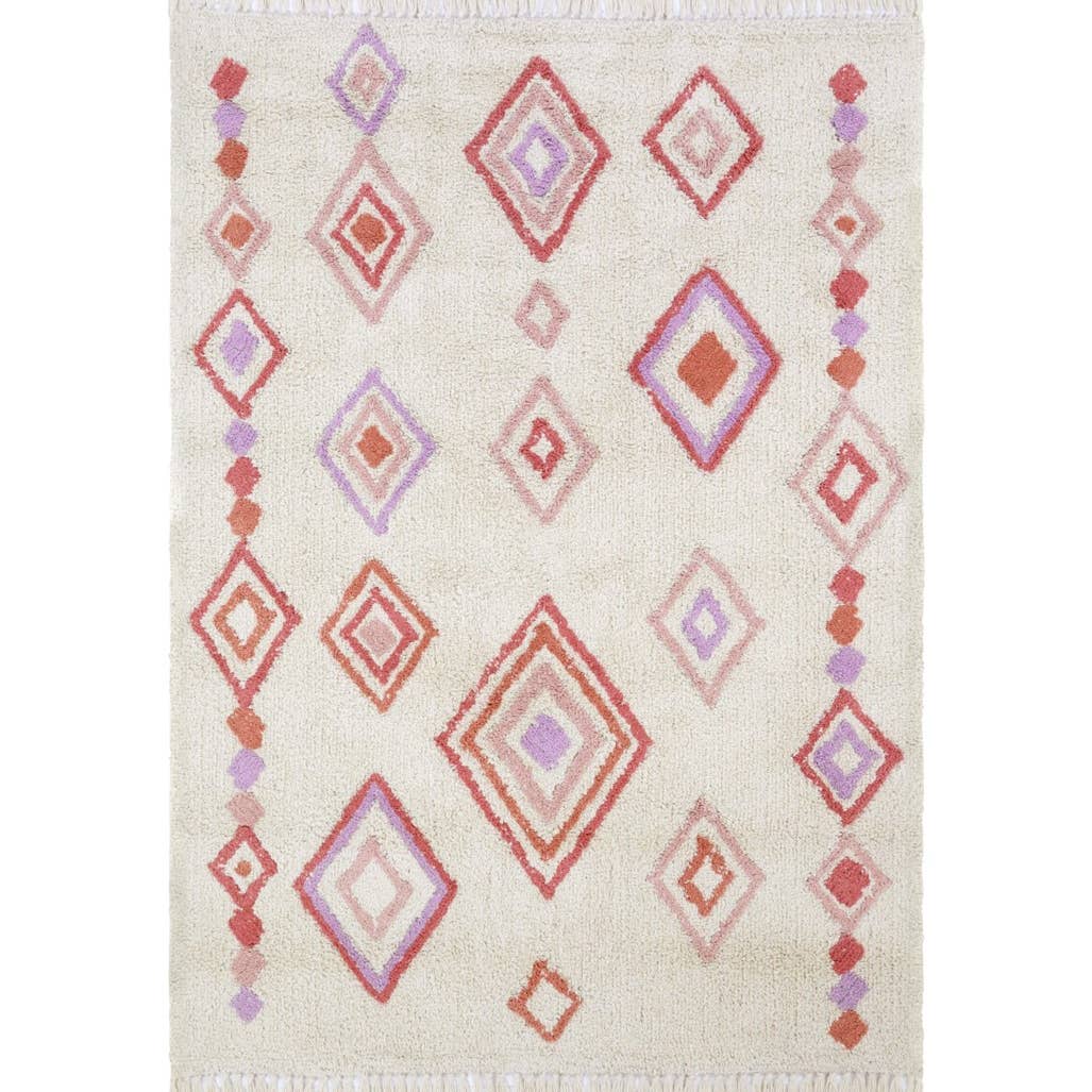Liz Purple Pink Tapijt Handgemaakt