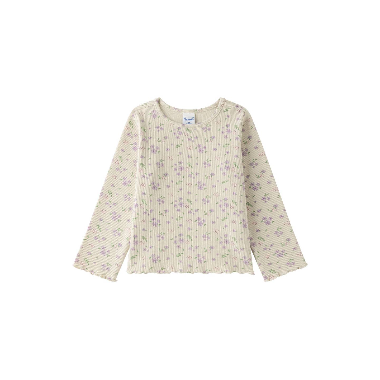 T-shirt met lange mouwen en bloemenprint